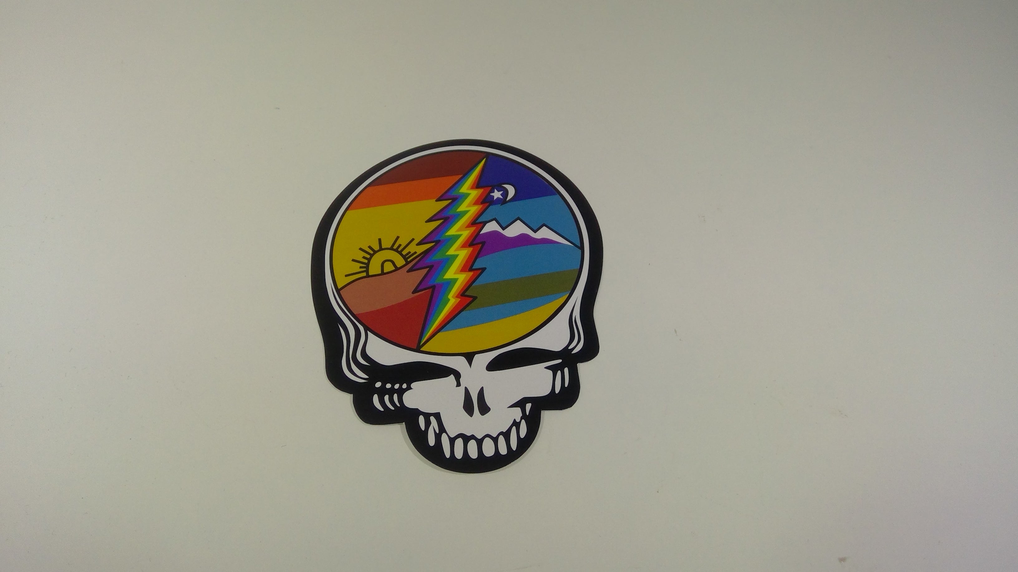 Grateful Dead Steal Your Face & Logo Round Sticker