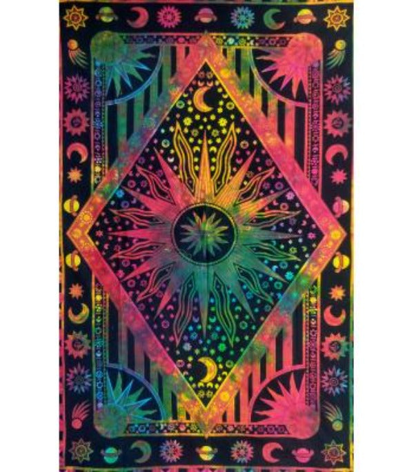 Tie dye sun discount tapestry