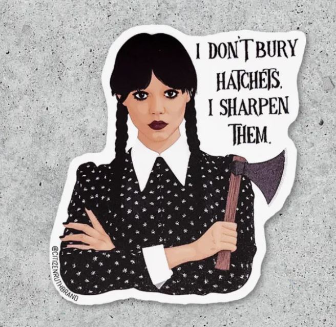 Wednesday Thing Sticker  Addams family characters, Halloween