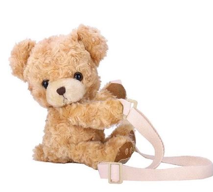 Plush Teddy Bear Crossbody Bag