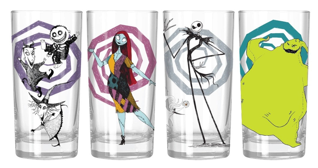 Disney Nightmare Before Christmas 4pc Mini Glass Set