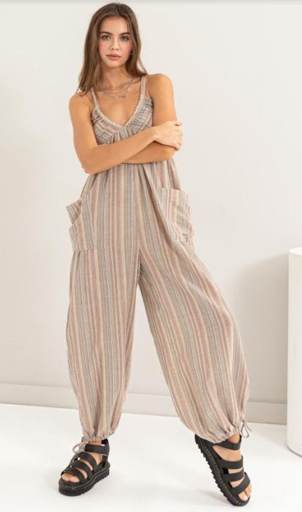 Jumpsuit Multi Striped Ceramic