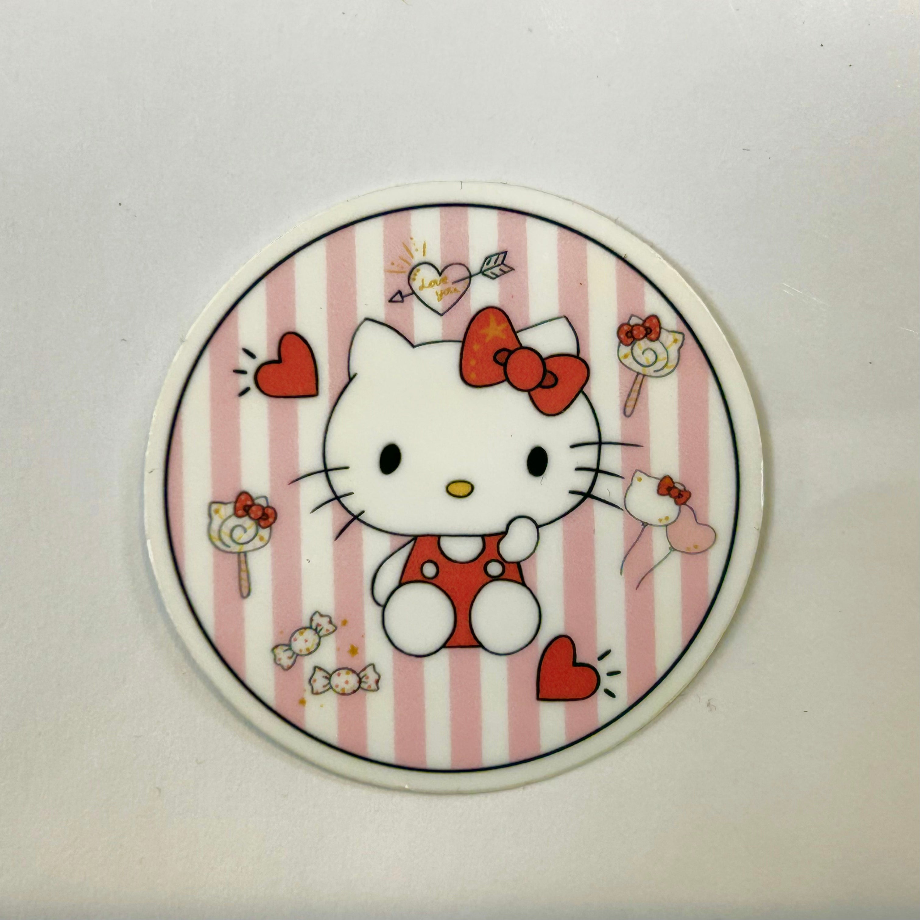 Hello Kitty Cartoon Heart Sticker Bumper Decal - ''SIZES, hello kitty 