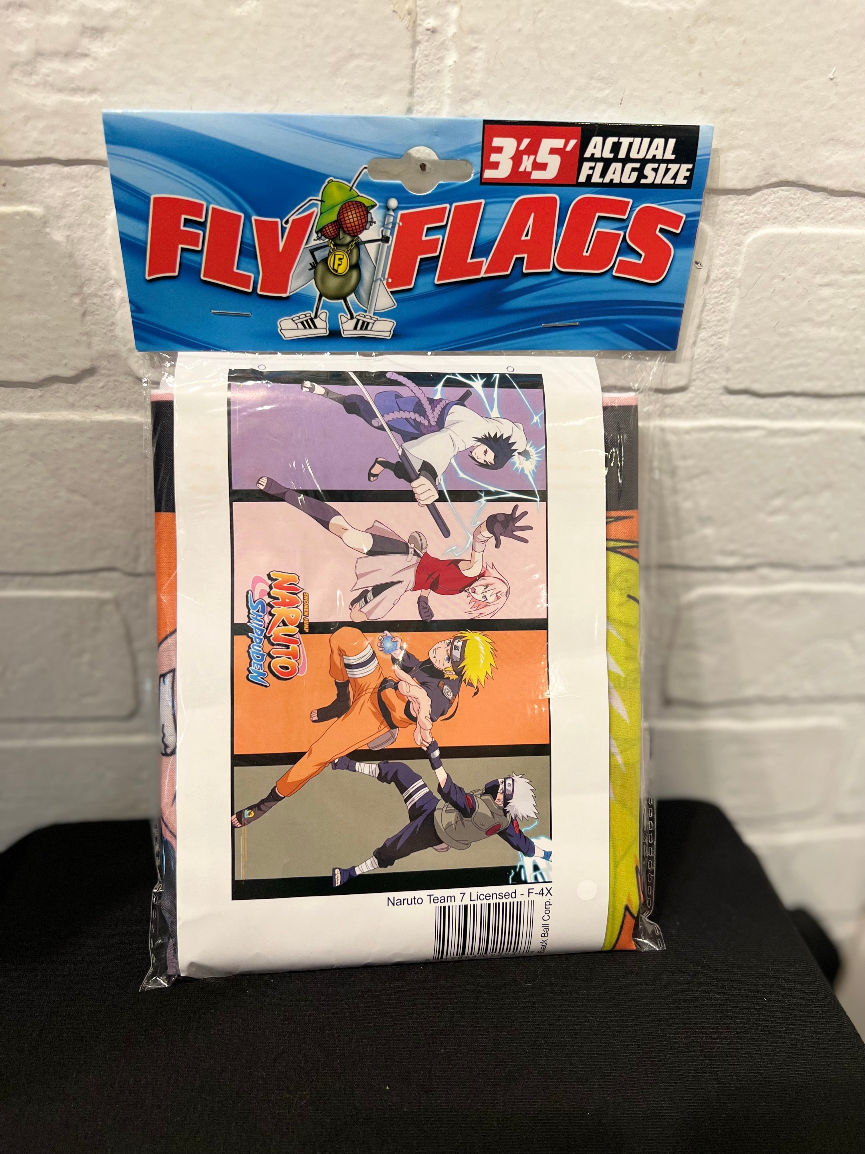 Naruto Characters Licensed Fly Flag 3' x 5