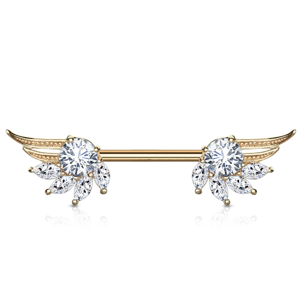 Nipple - Cubic Zirconia Wings-hotRAGS.com