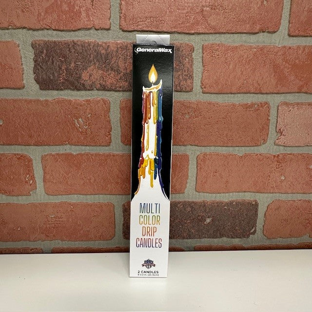 Candle - Multi Color Drip - 9.5in-hotRAGS.com