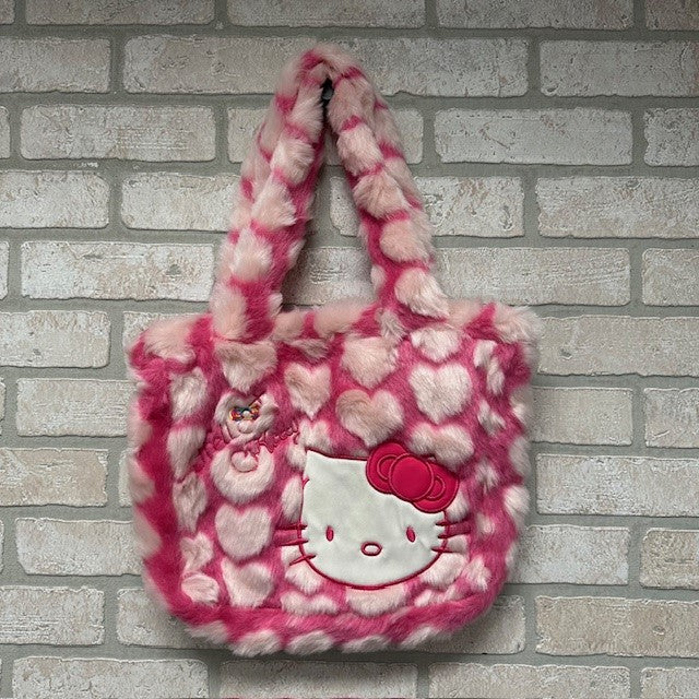 Bag - Hello Kitty Plush Hearts Bag-hotRAGS.com