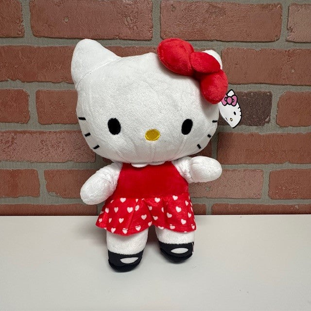 Plush - Hello Kitty Dressed In Hearts - 10.5 in.