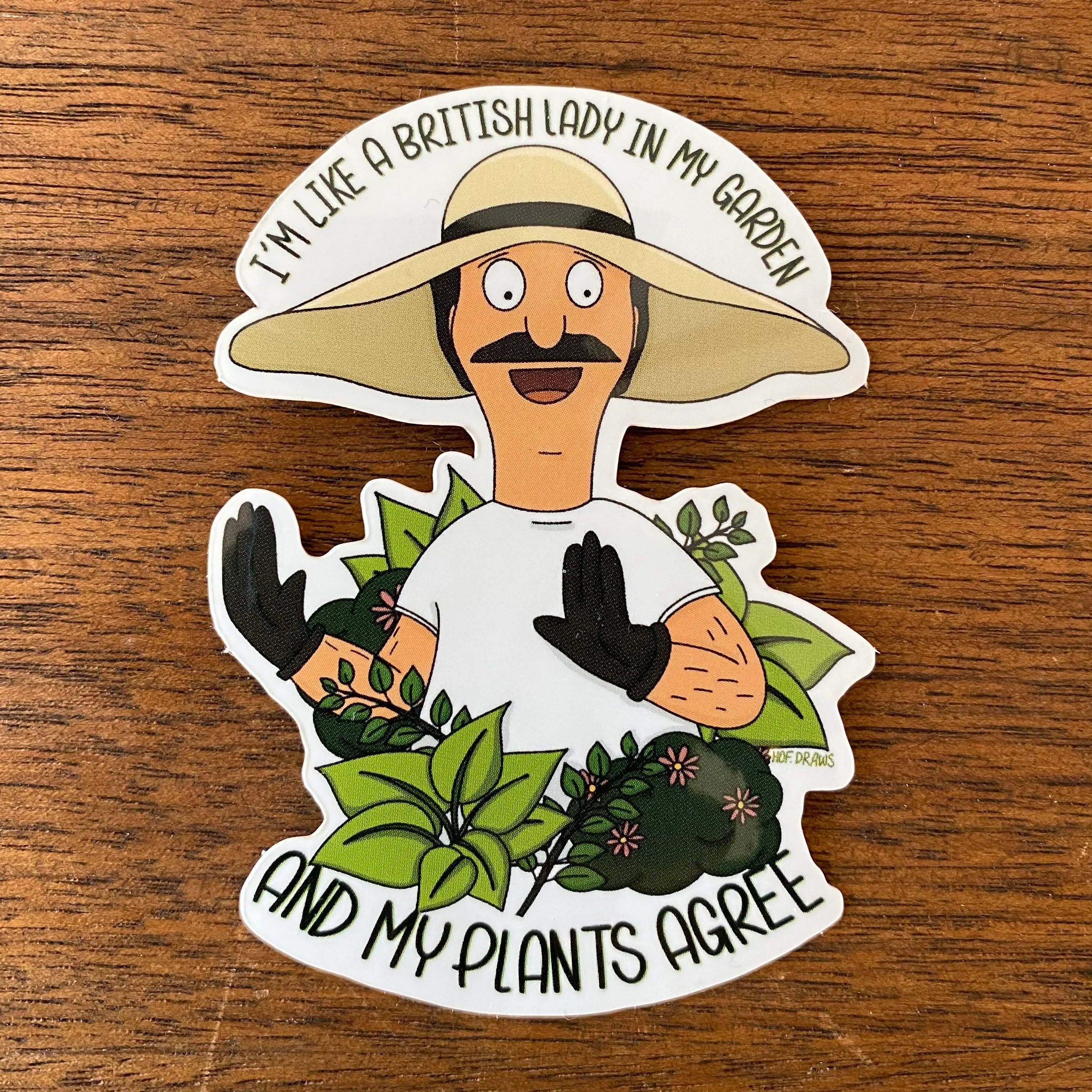 Sticker Bob Burgers Gardening 5239