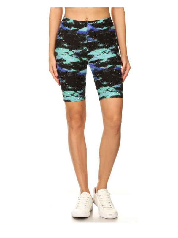 space dye biker shorts