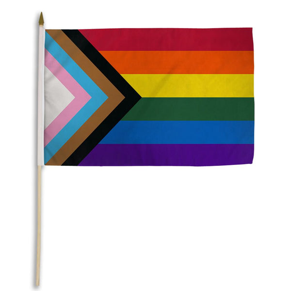 New Jersey Rainbow Pride 3 'x 5' Polyester Flag, Pole and Mount