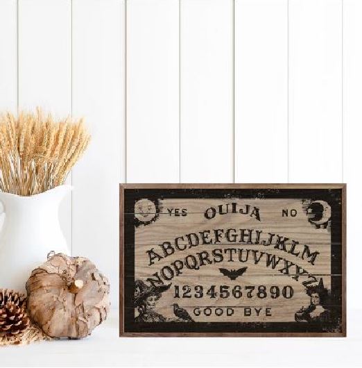 Wood Sign -Ouija Board-hotRAGS.com