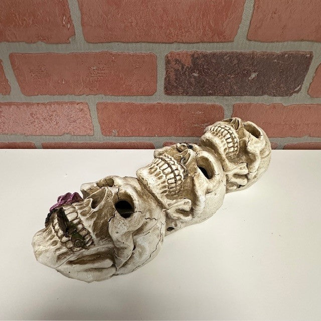 Incense Cone Burner - 3 Skulls-hotRAGS.com