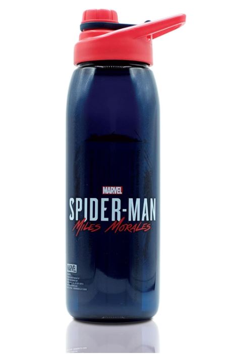 Marvel Spider-Man Miles Morales Plastic Water Bottle Holds 28 Ounces