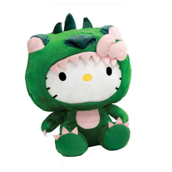 Plush - Hello Kitty Green Dragon - 6.5 in-hotRAGS.com