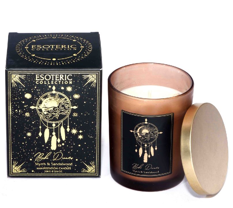 Candle - Boho Dream - Myrth & Sandalwood With Gems-hotRAGS.com