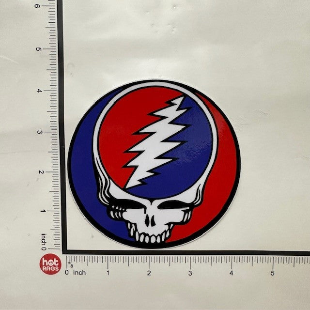 Sticker - Grateful Dead - Steal Your Face - Large-hotRAGS.com