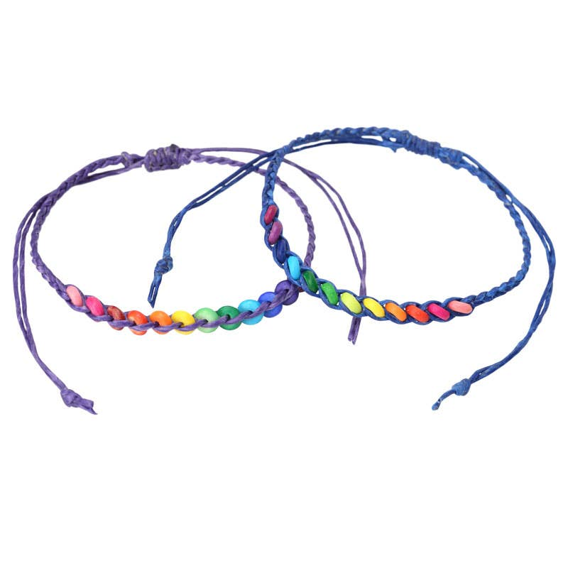 Bracelet - Rainbow Rings Tie-hotRAGS.com