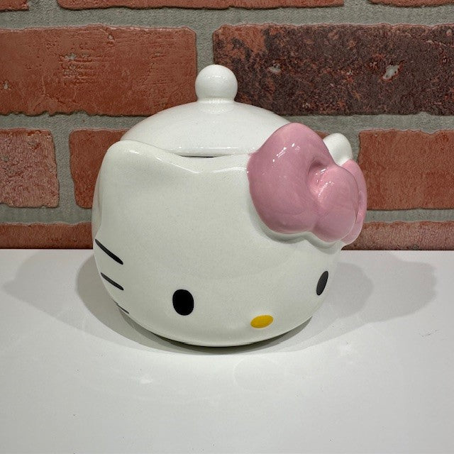 Jar - Hello Kitty Pink Bow Small Sculpted Ceramic Snack Jar-hotRAGS.com