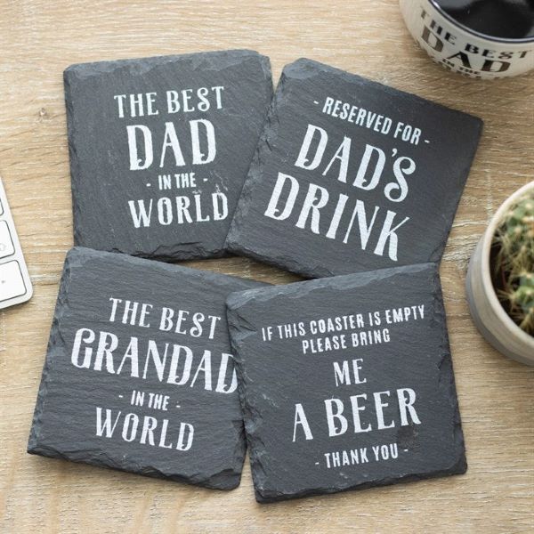 Coasters - Father's Day Slate Coasters-hotRAGS.com