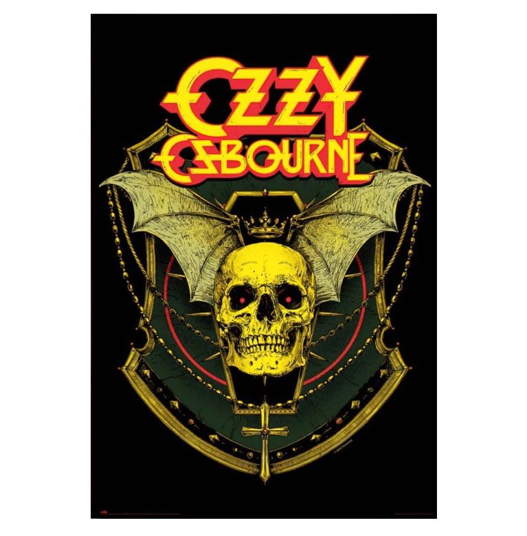 Poster - Ozzy Skull - 24x36-hotRAGS.com