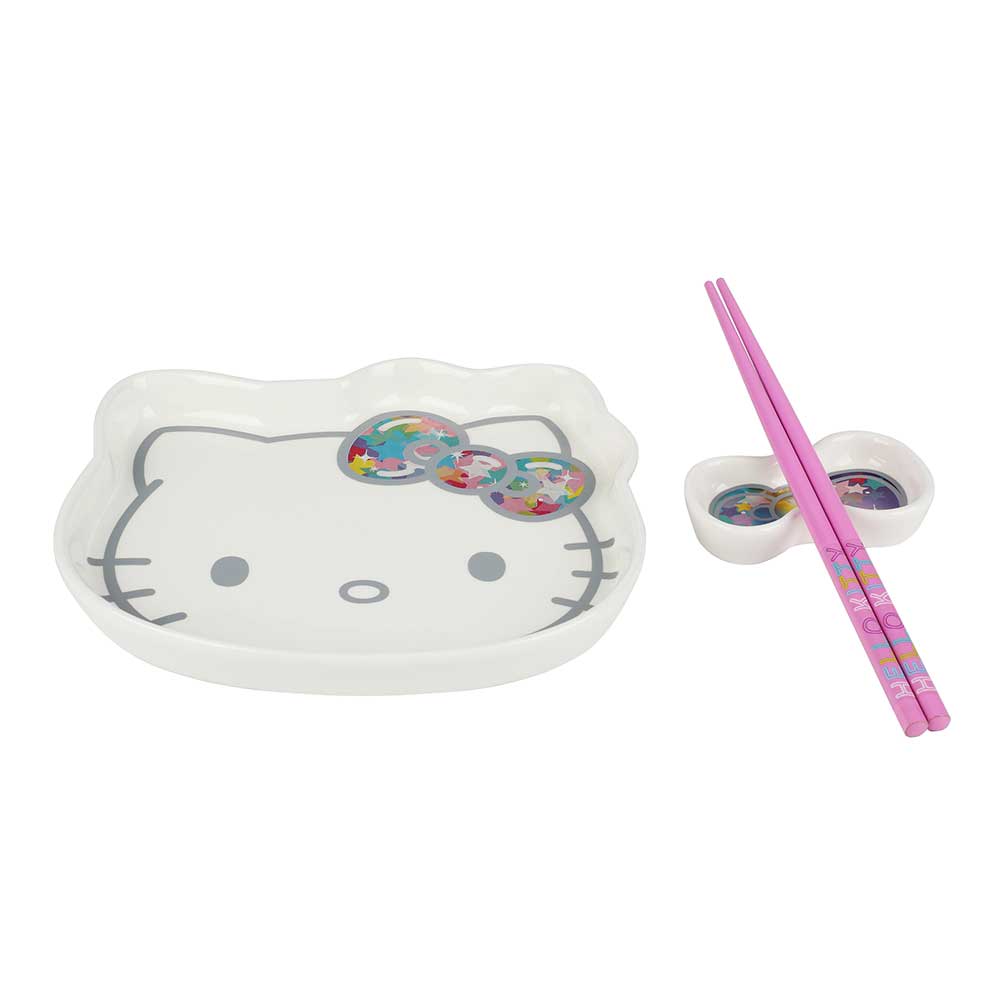 Sushi Plate Set - Hello Kitty Shaped-hotRAGS.com