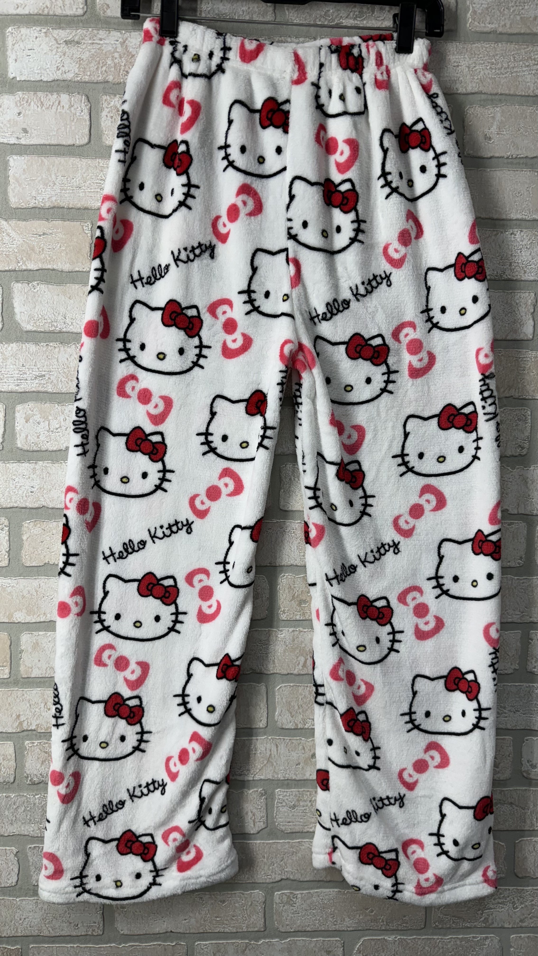 Pants - Hello Kitty Bows - White-hotRAGS.com