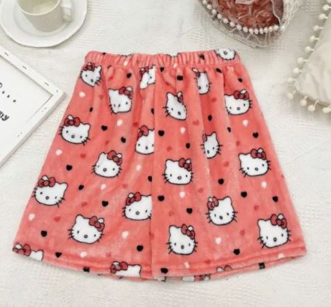 Shorts - Hello Kitty Plush Shorts - Pink-hotRAGS.com