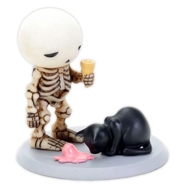 Skeleton - Lucky With Cat-hotRAGS.com