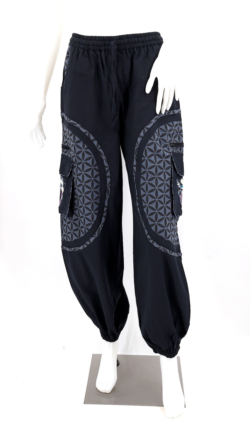 Pants - Harem Trouser Mushroom - Black-hotRAGS.com