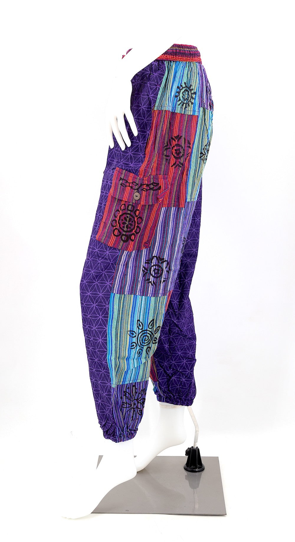 Pants - Harem Patchwork-hotRAGS.com