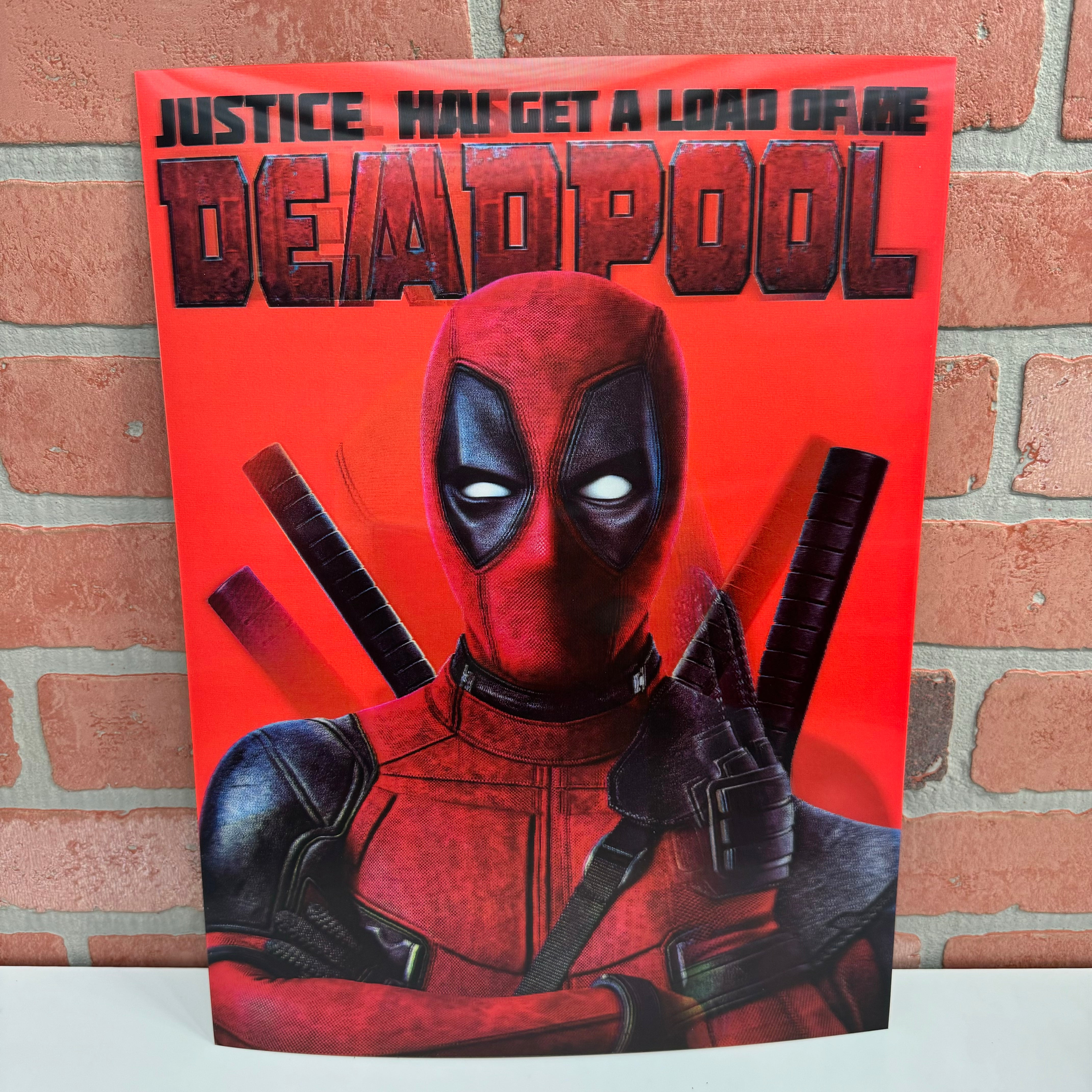 Pic - 3D Dead Pool - 12 X 18-hotRAGS.com