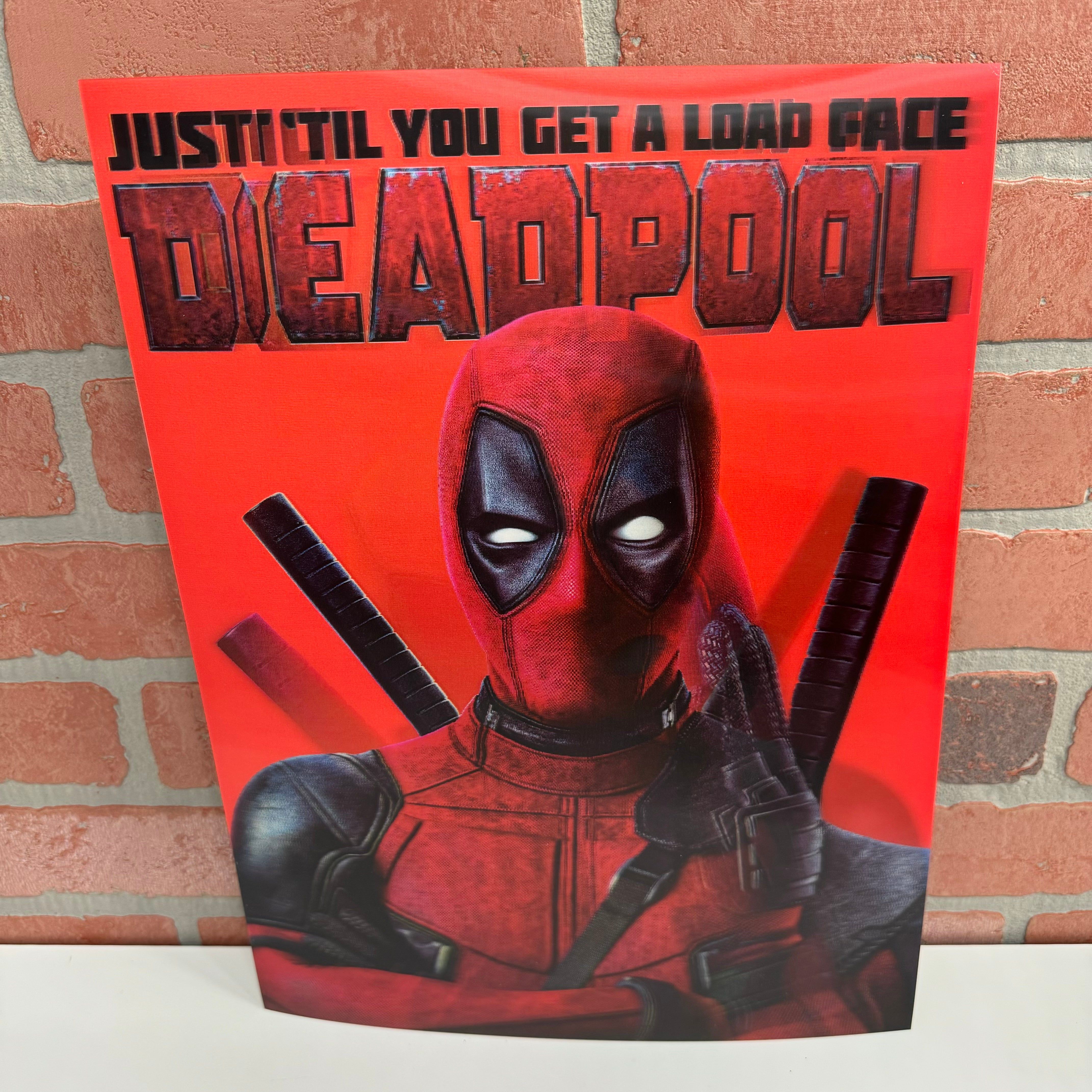 Pic - 3D Dead Pool - 12 X 18-hotRAGS.com