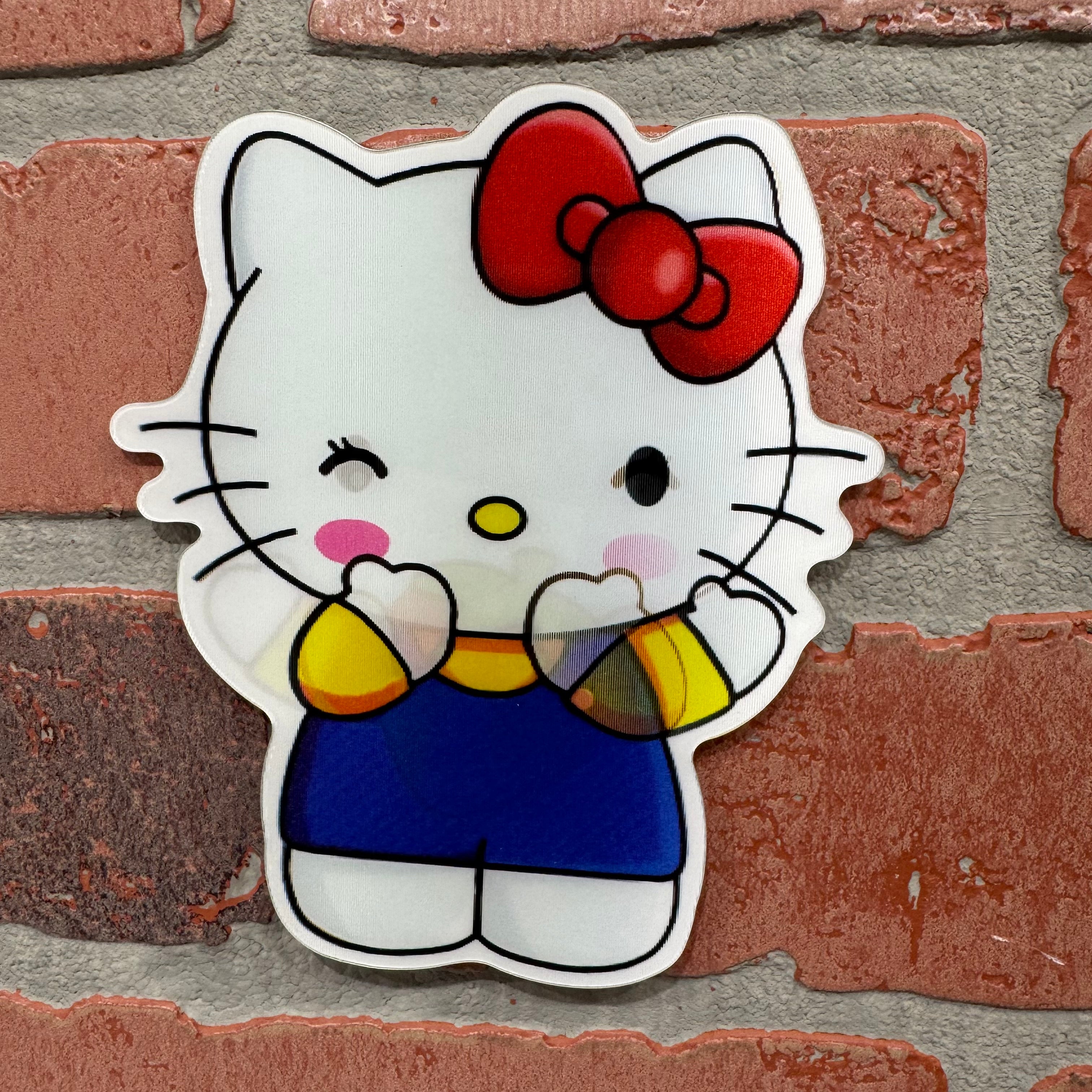 Sticker - 3D Hello Kitty Overalls-hotRAGS.com