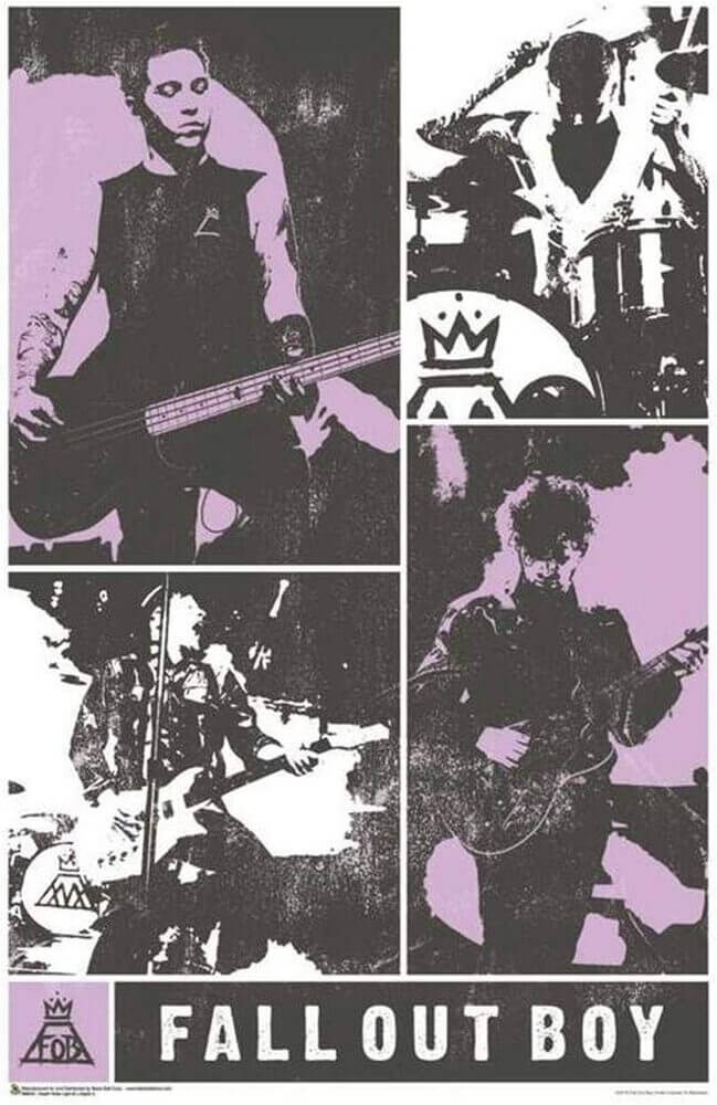 Poster - Fall Out Boy Panel - 24" X 36"-hotRAGS.com