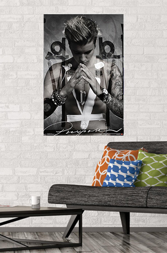 Poster - Justin Bieber - Purpose Poster - 22.375" x 34"-hotRAGS.com