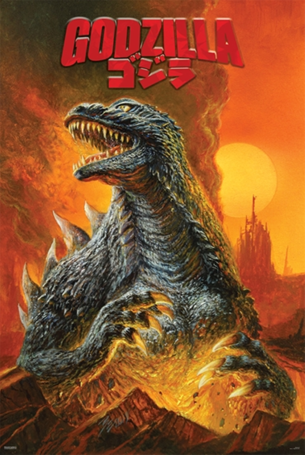 Poster - Godzilla Rise Up-hotRAGS.com