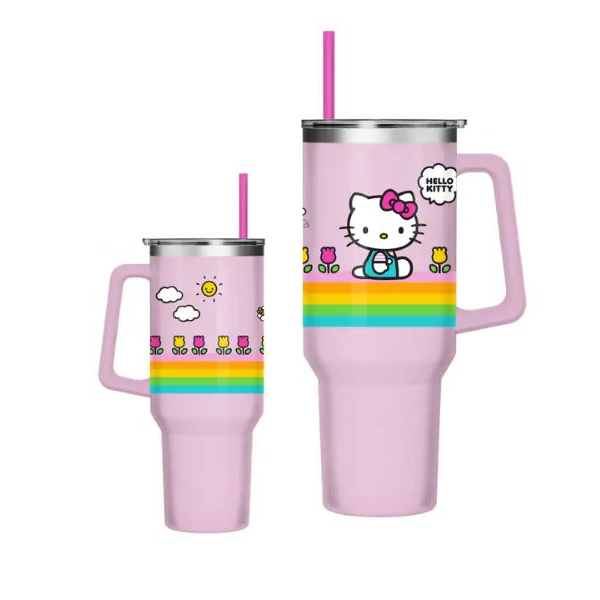 Tumbler - Hello Kitty Cactus - Steel Tumbler - 40oz-hotRAGS.com