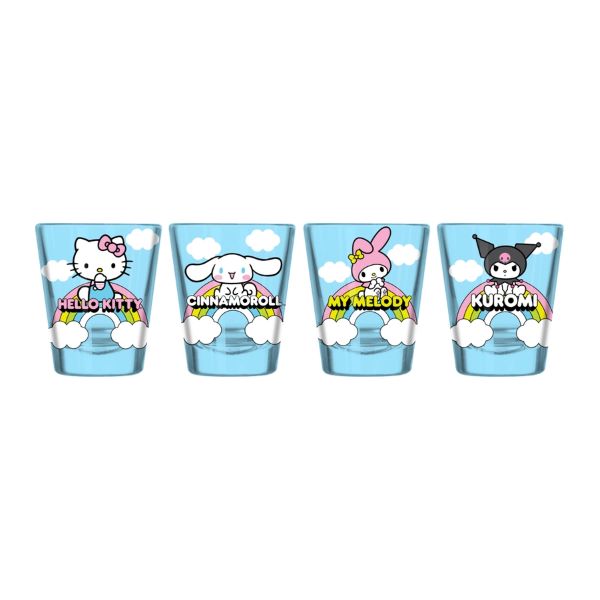 Glass Set - Mini Sanrio Rainbow-hotRAGS.com