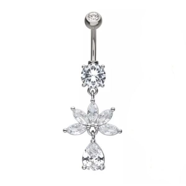 Belly Ring - Marquise Fan-hotRAGS.com