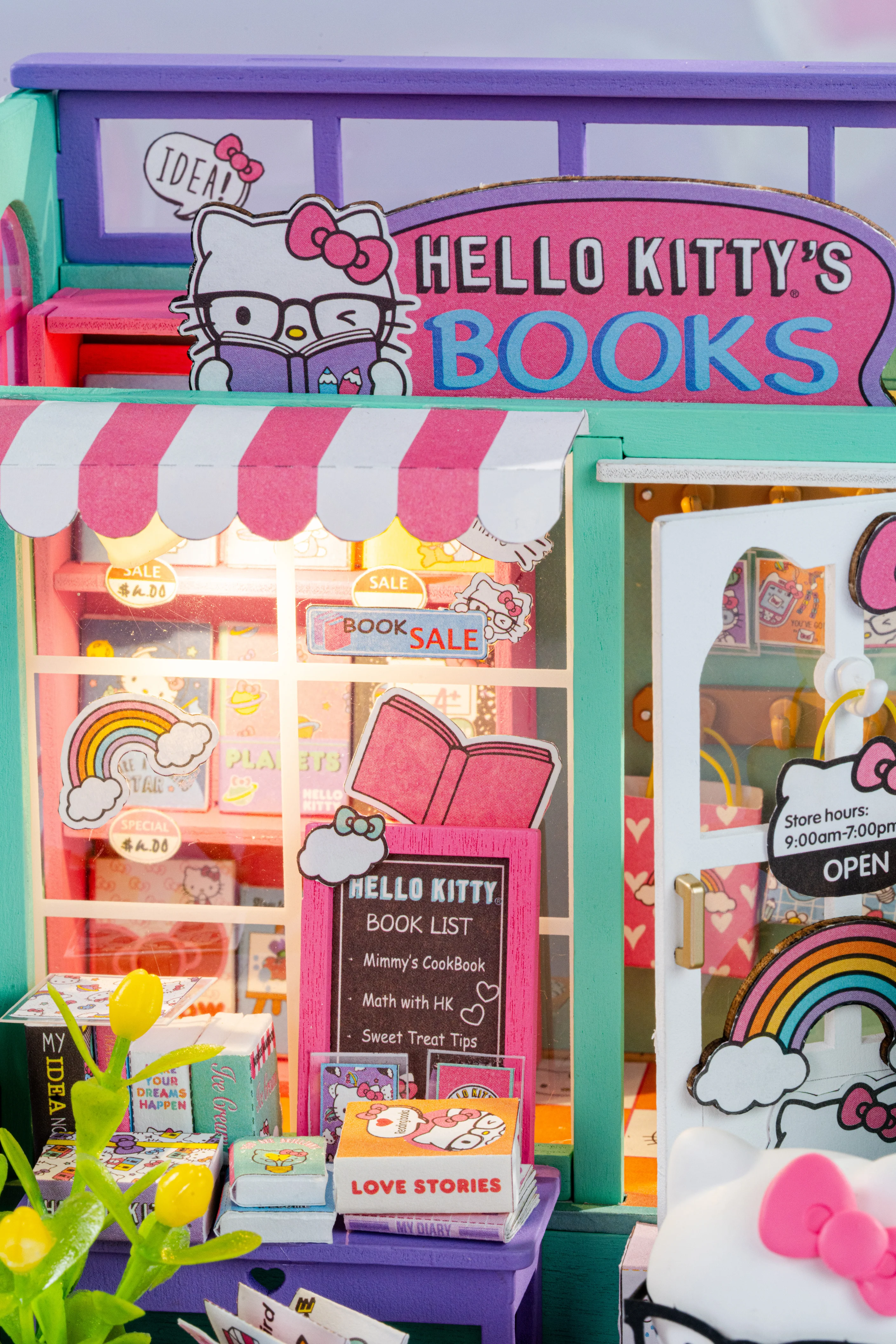 Kit - Hello Kitty Bookstore DIY Miniature House Kit-hotRAGS.com