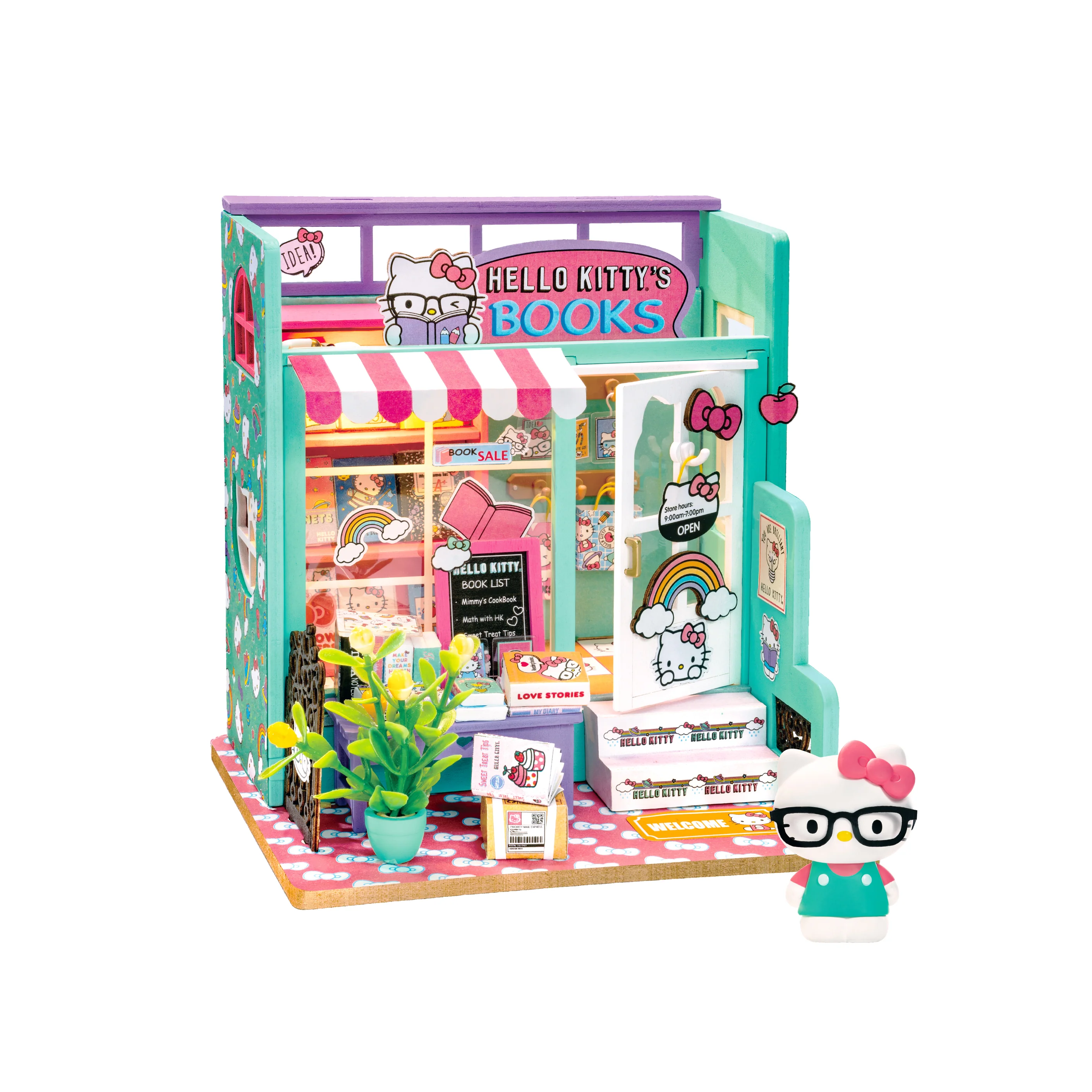 Kit - Hello Kitty Bookstore DIY Miniature House Kit-hotRAGS.com