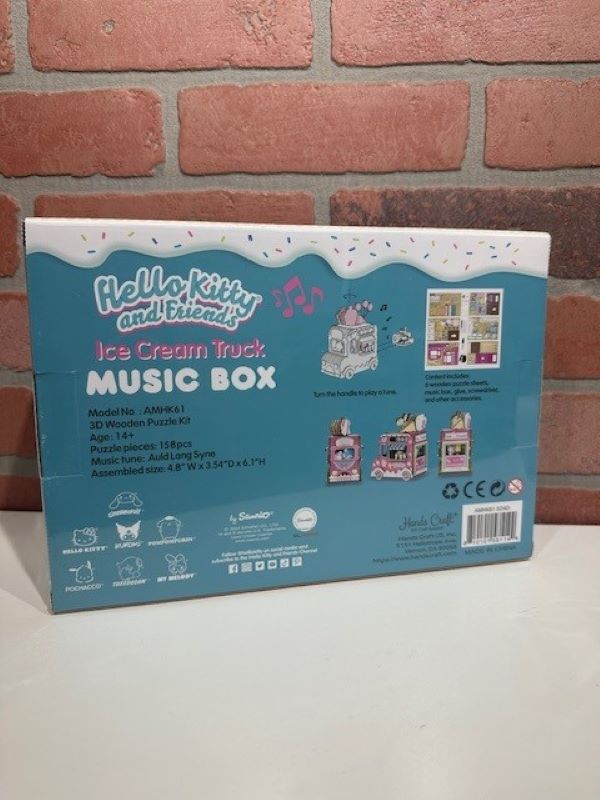 Puzzle - 3D Hello Kitty And Friends Ice Cream Truck Music Box-hotRAGS.com