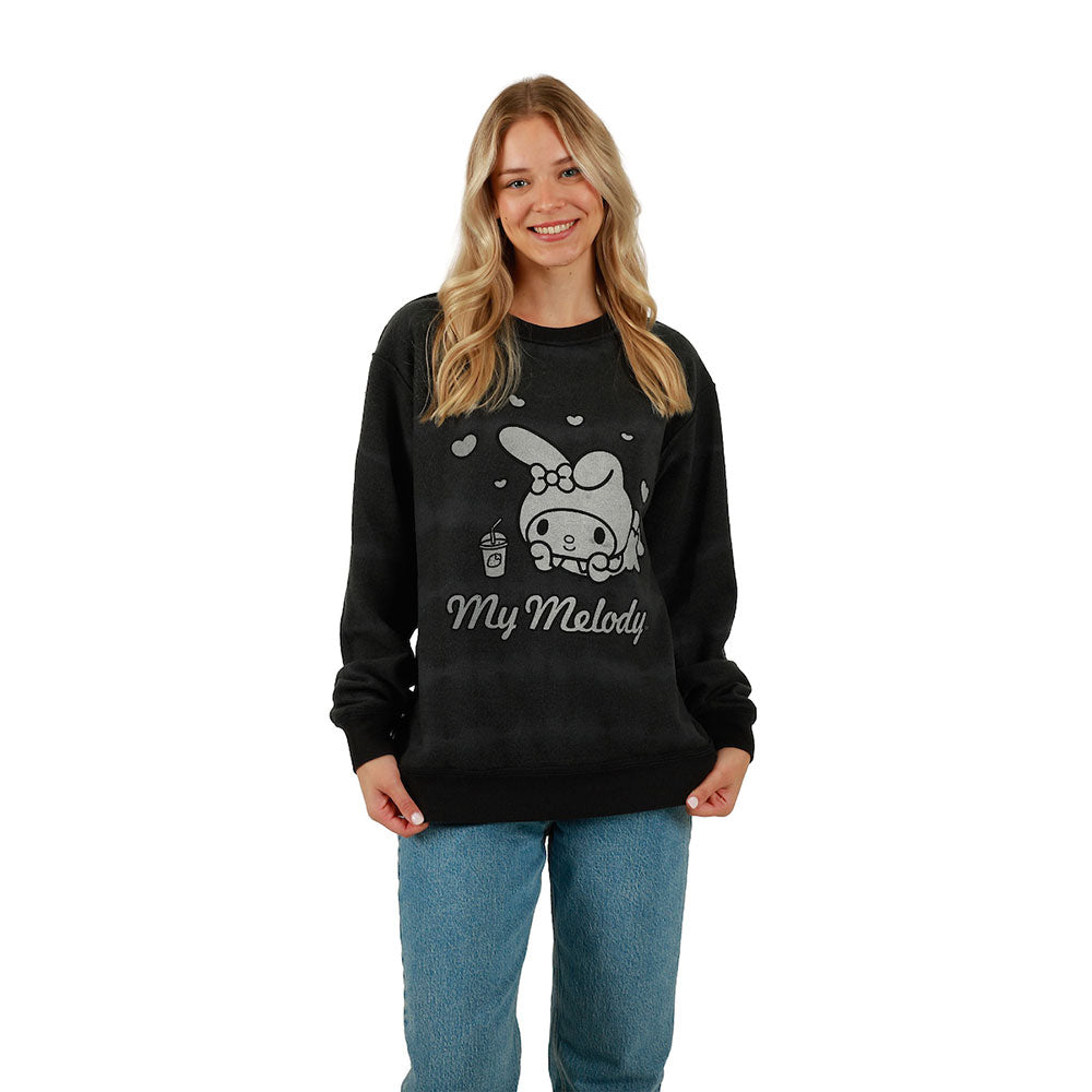 Sweatshirt - Kuromi And My Melody Reversible Sweatshirt-hotRAGS.com