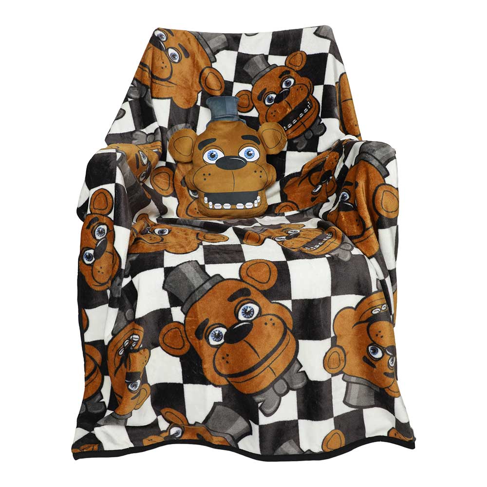 Blanket - Pillow Five Nights At Freddy's Pillow And Blanket Set-hotRAGS.com