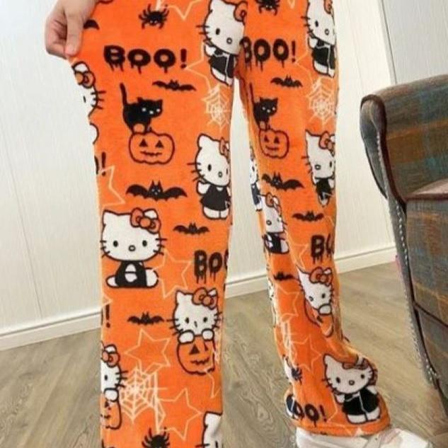 Pants - Hello Kitty - Halloween Orange-hotRAGS.com