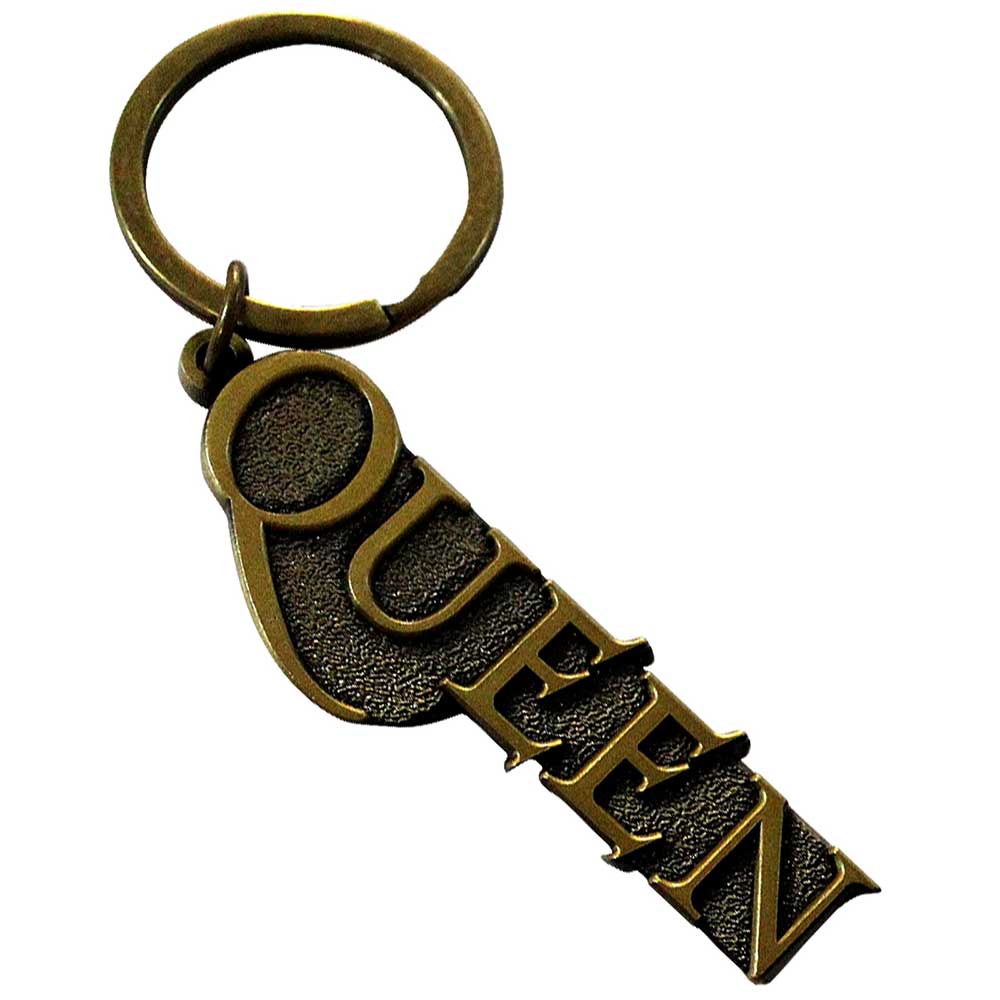 Keychain - Queen Gold Logo-hotRAGS.com