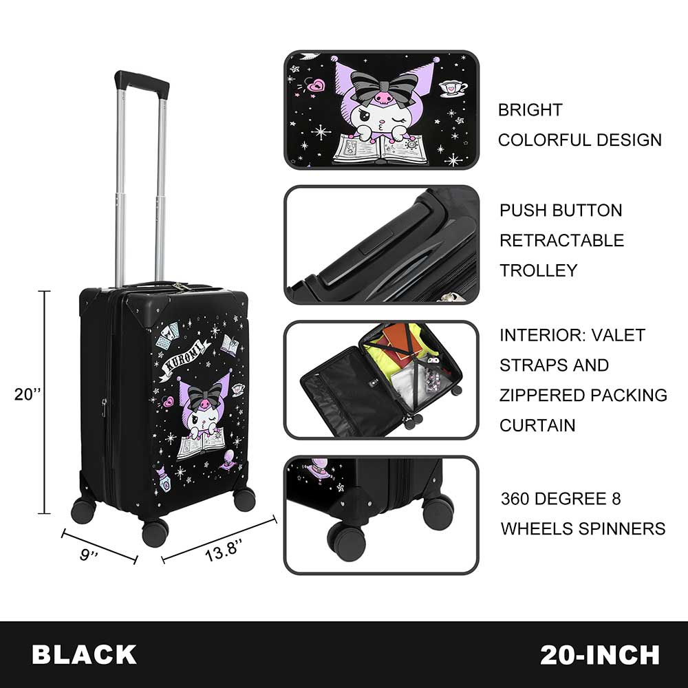 Luggage - Kuromi 20 Inch Rolling Luggage-hotRAGS.com