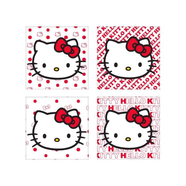 Coaster - Hello Kitty Red 4pcs-hotRAGS.com