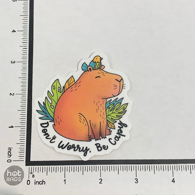 Sticker - Don't Worry Be Capy